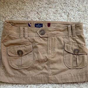 American Eagle Outfitters Tan Mini Skirt